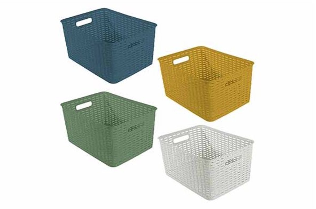 Rattan Mand Nº 5 18l 4 Ass 39,3x29,4xh19,4cm
