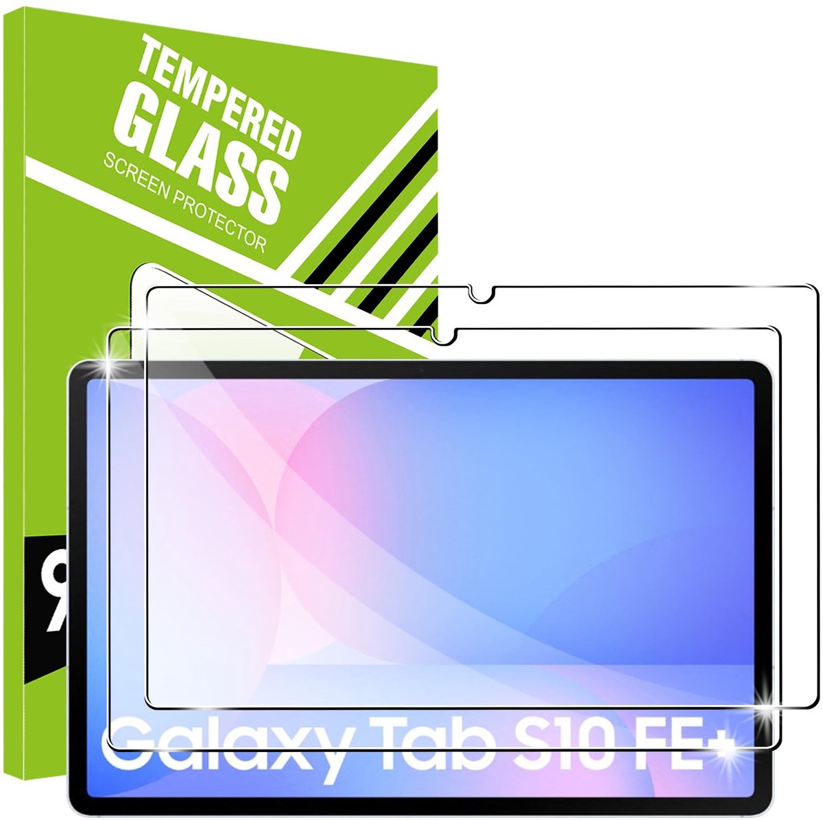 Solidchoice - Set van 2 Tempered Glass Beschermfolies voor Tablet met 9H Hardheid en Krasbestendigheid