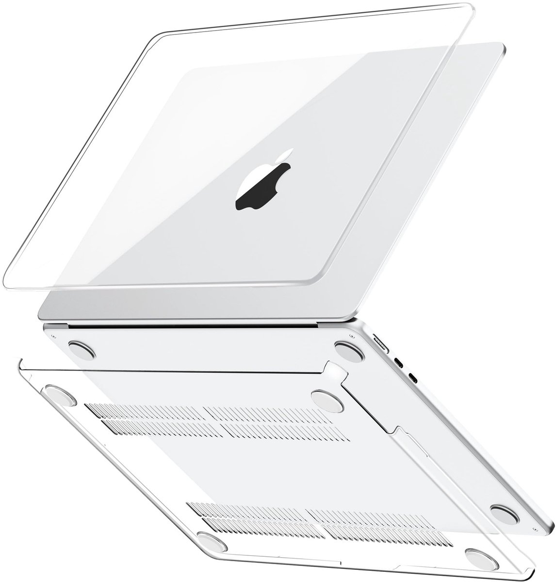 Solidchoice - Ultradunne Transparante Case voor MacBook Air 13.6 inch
