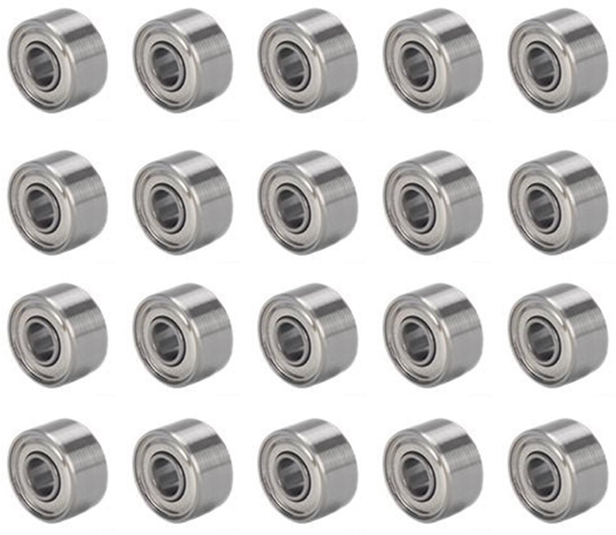 Solidchoice - 20 Miniatuur Kogellagers 693ZZ, Precisie Stalen Kogellagers