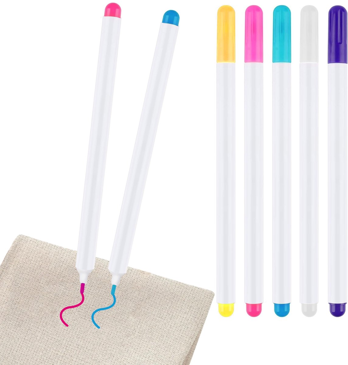 Solidchoice - Set van 5 Textielmarkers voor Naaiprojecten