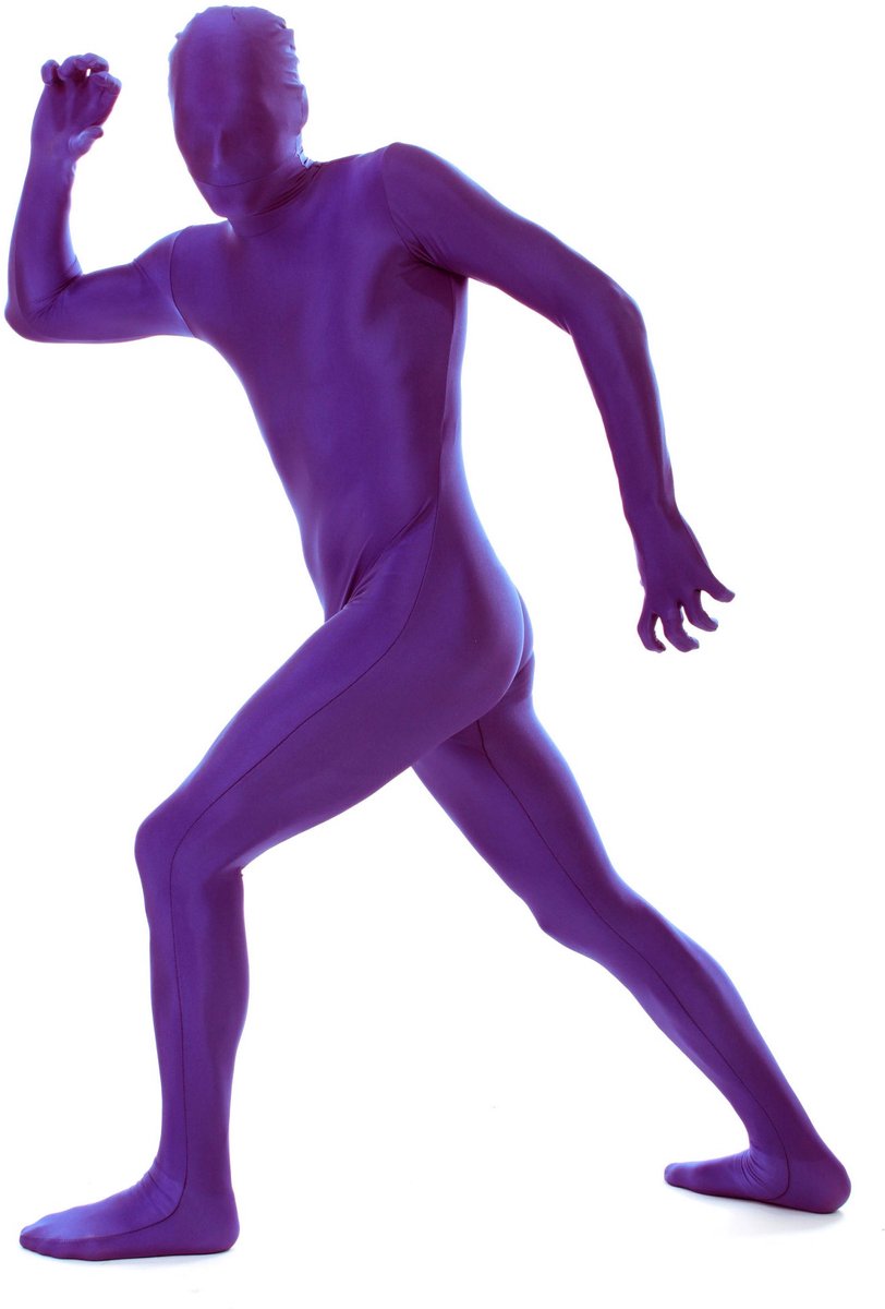 "Paarse Morphsuits™-vermomming voor volwassenen - Verkleedkleding - 164/176"