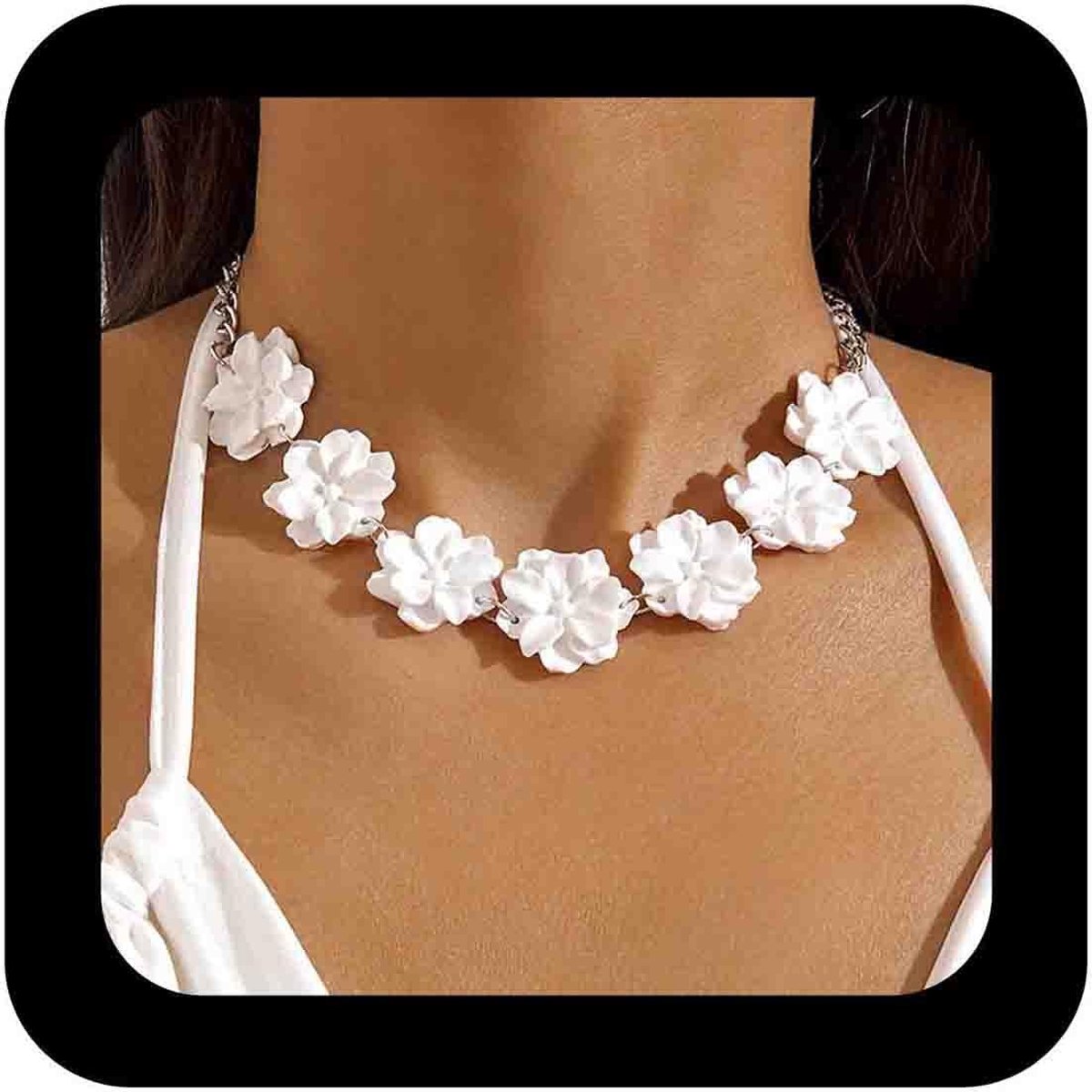 Solidchoice - Grote Witte Acrylaat Bloemketting