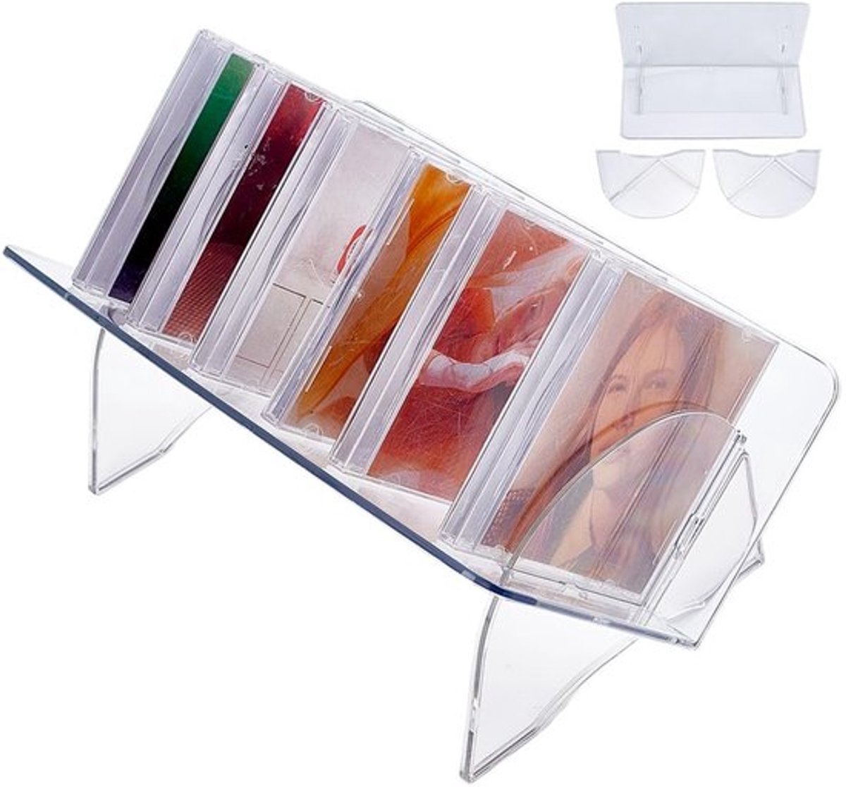 DVD Houder - Acryl Boekenkast - Compact 31x18x13,8 cm - Helder Transparant - Desk/Plank Opslag - Duurzaam Design - Boekenplank