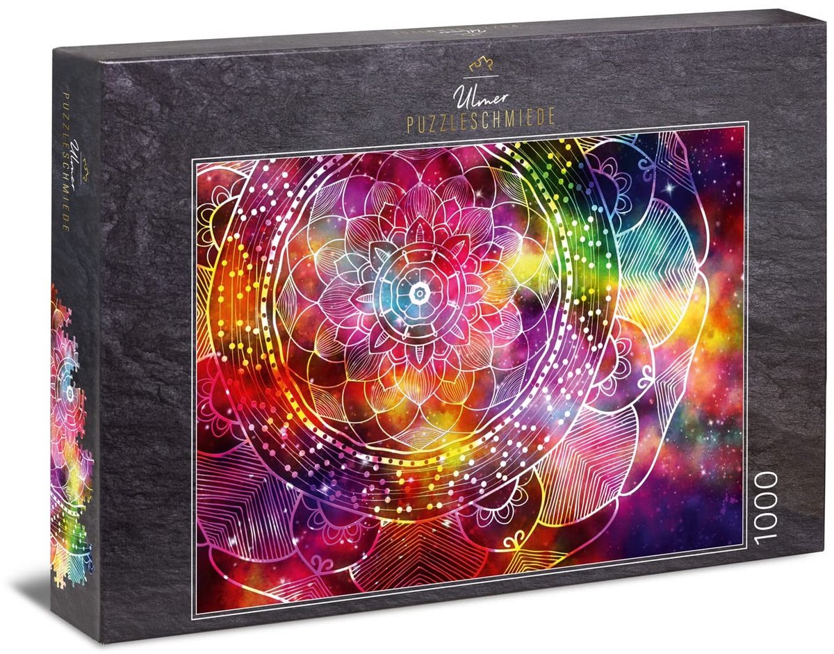 Solidchoice - Kleurrijke Mandala Puzzel van 1000 Stukken voor Volwassenen