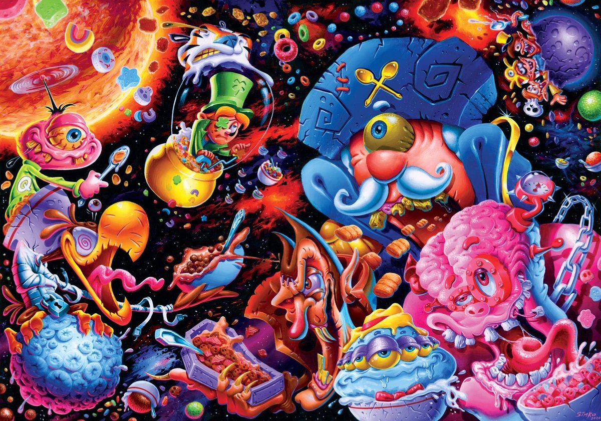 Solidchoice - Cosmic Crunch Ontbijtpuzzel 1000 Stukken