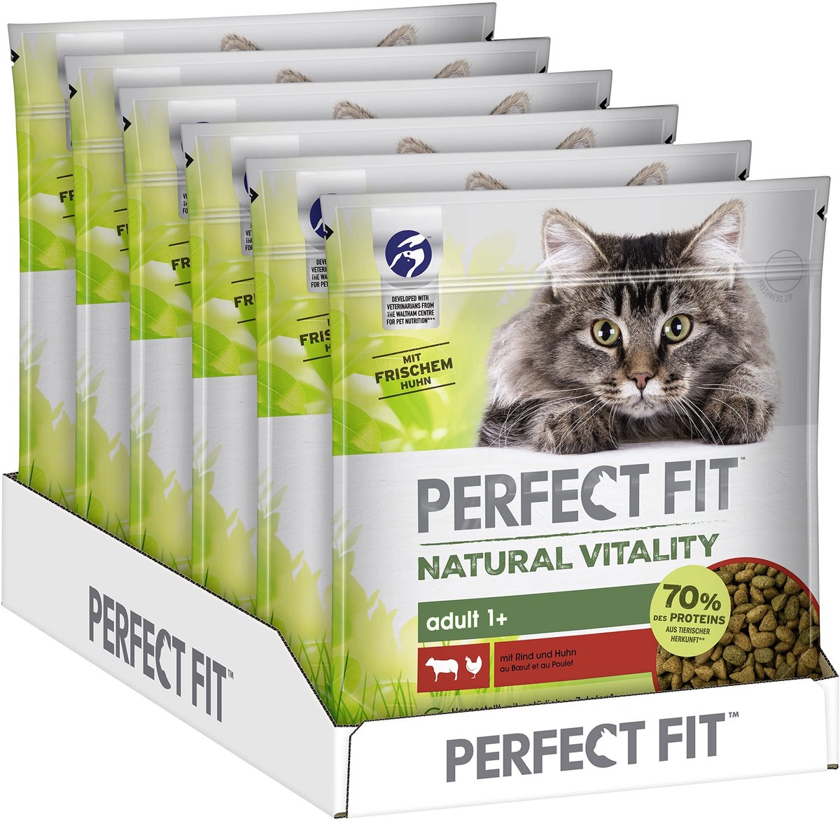 Solidchoice - Natuurlijke Droogvoeding voor Katten met Rund en Kip