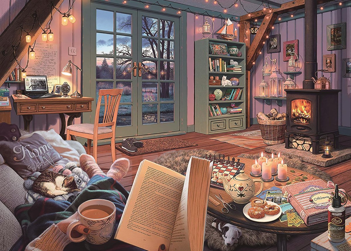 Solidchoice - 1000 Delen Puzzel Warm Thuis 70 x 50 cm
