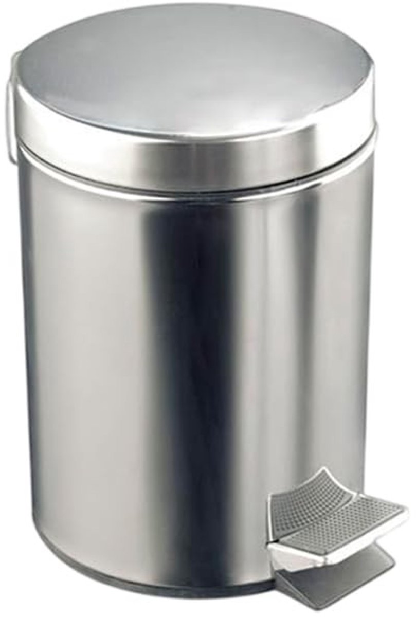 Solidchoice - 20 Liter Stalen Pedalebak met Binnenbak