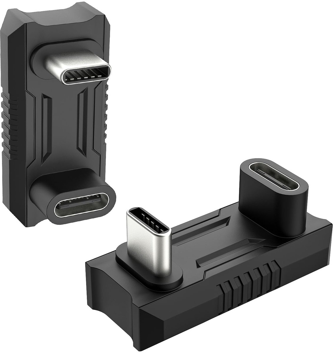 Solidchoice - USB C Adapter met 180 Graden Hoek, 2 Stuks