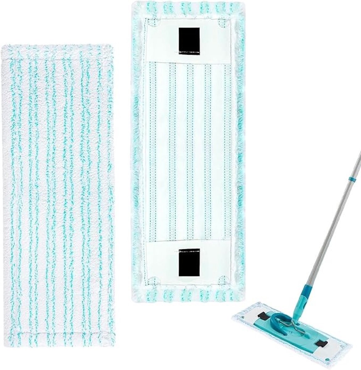 Zelora Microvezel Wisserhoes voor Leifheit Clean Twist M Ergo Micro Duo - 2 Stuks