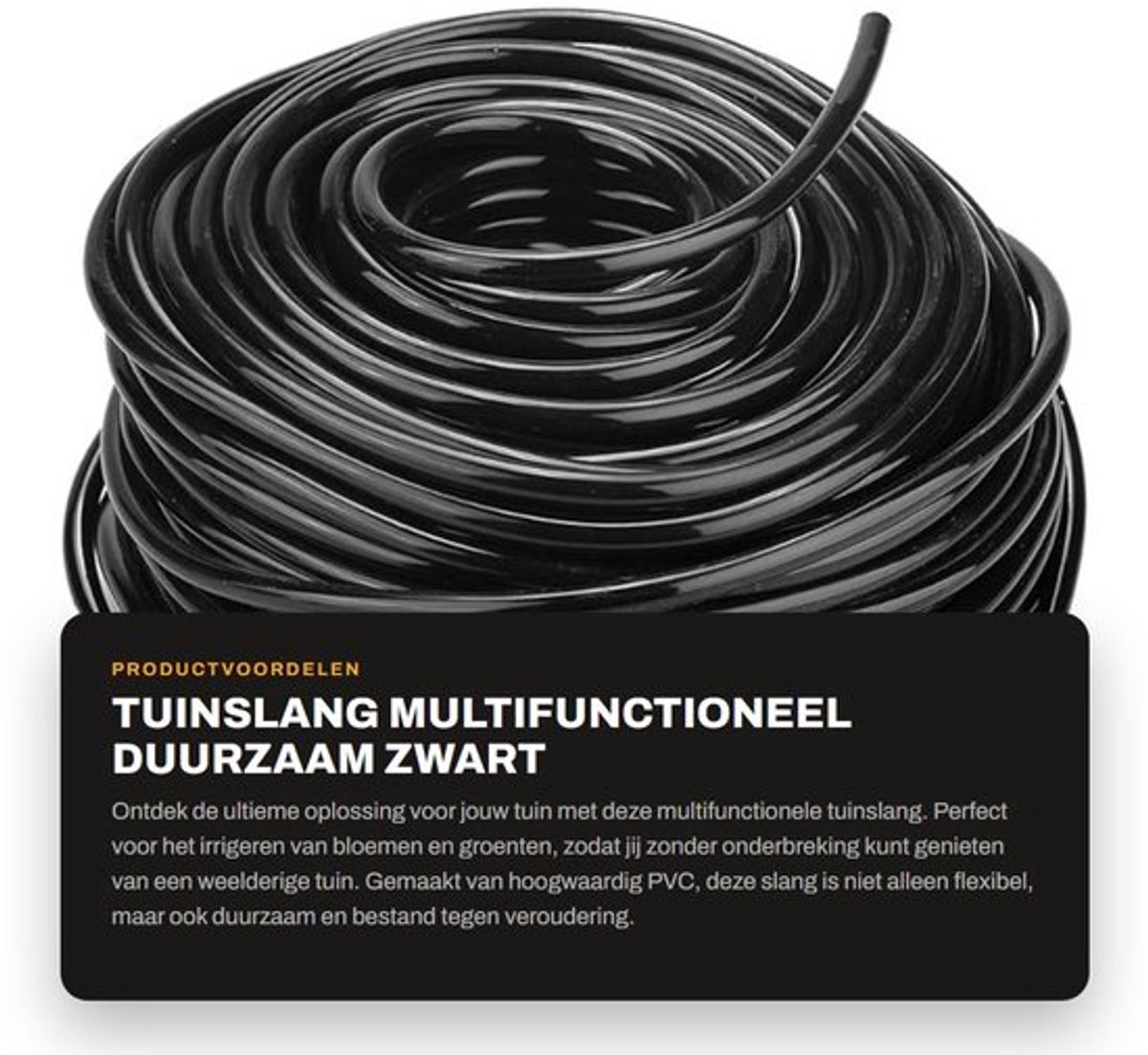 Irrigatietube 50 meter - PVC Plastic - Flexibel - Duurzaam - Waterdrukbestendig - Geschikt voor tuin en landbouw - Tuinslang