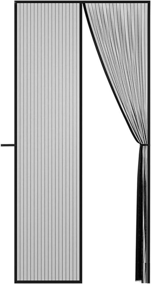 Magnetisch Insectenscherm Deur Gordijn 90 x 210 cm - Effectieve Insectenbescherming voor Balkon en Terras - Eenvoudige Montage zonder Boren met Klittenband