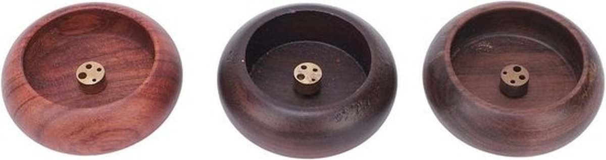 Wierook Houder - Handgemaakte - Walnoot - Palissander - Ebbenhout - Massief Hout - Vintage - Stok Brander - Meditatie - Yoga - Liefhebbers - Doodskist Stand - Opbergvak - Ash Catcher - Geschikt voor 3 stks.