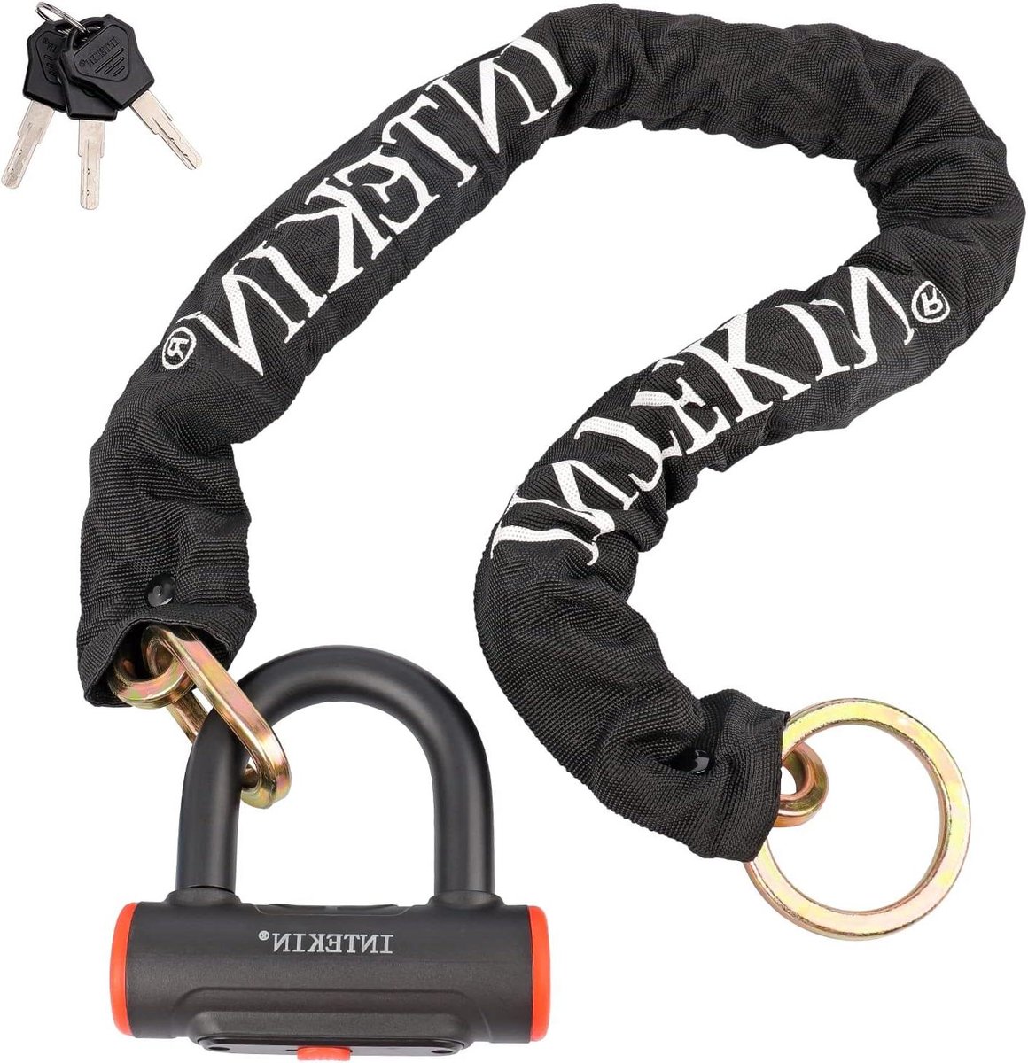 Motorfiets Ketting - Beveiligingsketting - Diefstal Preventie - Gehard Staal - 100 cm - Zwart