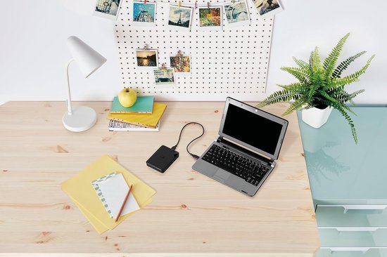 Externe Harde Schijf - Opslagstation - Bestanden Opslaan - Snelle Data Transfer - 4TB - Zwart — afbeelding 2
