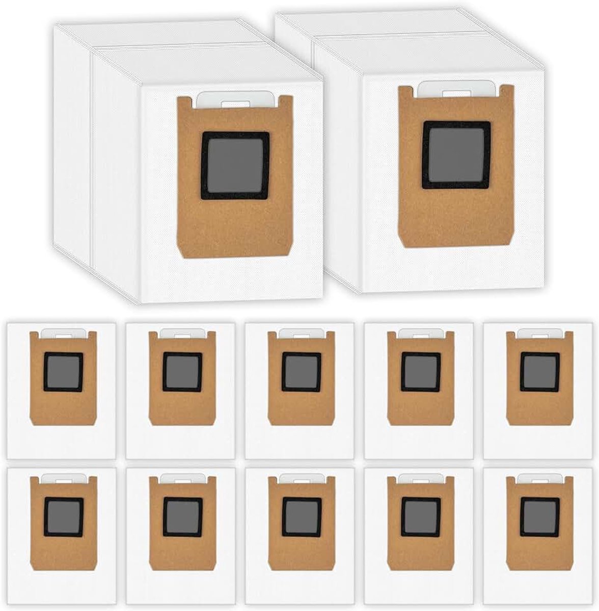Zakken compatibel met Eufy Omni E28/E25 robotstofzuiger, accessoireset, grote capaciteit, vacuümzakken, buszakken, vuilverwijderingszak, stofzuigerzakken