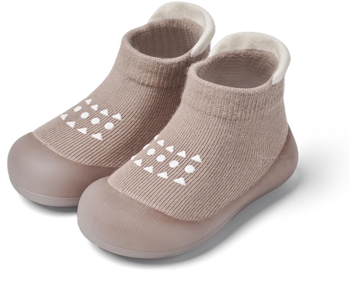 Casalora Baby Schoentjes - Unisex - Anti-slip, Zachte Zool - Comfortabel en Ademend - Maat 22/23 - 13cm - Grijs