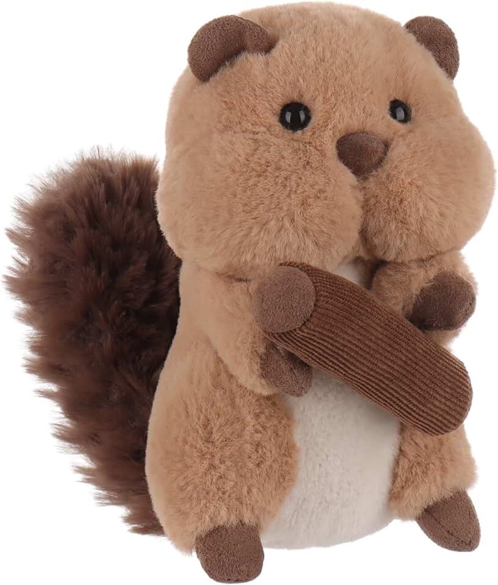 Lamb Schandige flanellen pluche dier knuffeldier knuffeldier bruin 16 cm