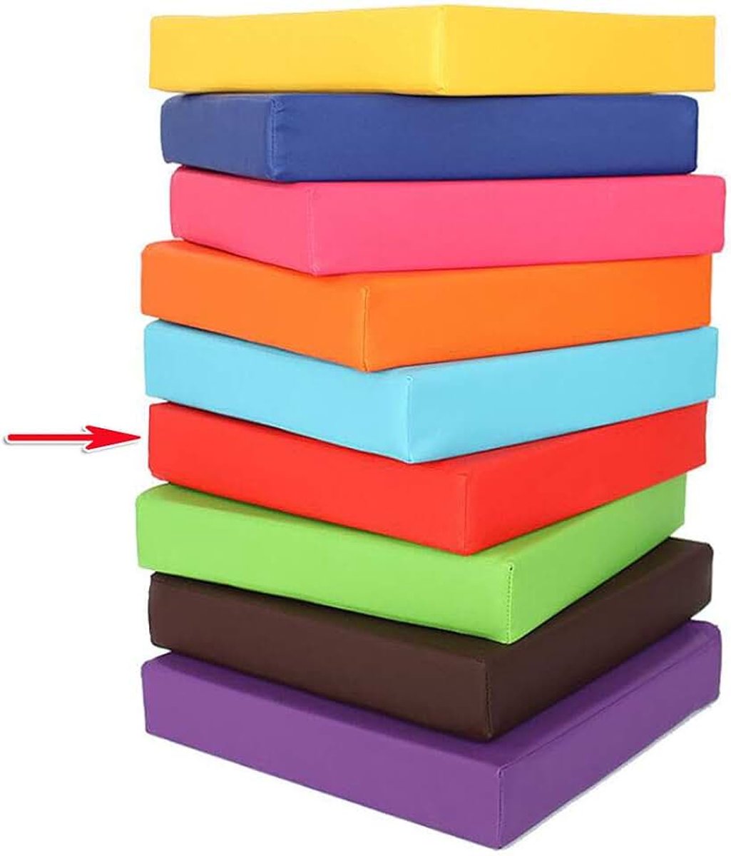 Wangk Tuin Bank Kussen Loft Comfortabele en Moderne Outdoor Seat Pad Bench Pad Diverse Outdoor Bank Kussen Basis Patio Rechthoek Bench Kussen-Rood 80×30×5cm (31×12×2in)