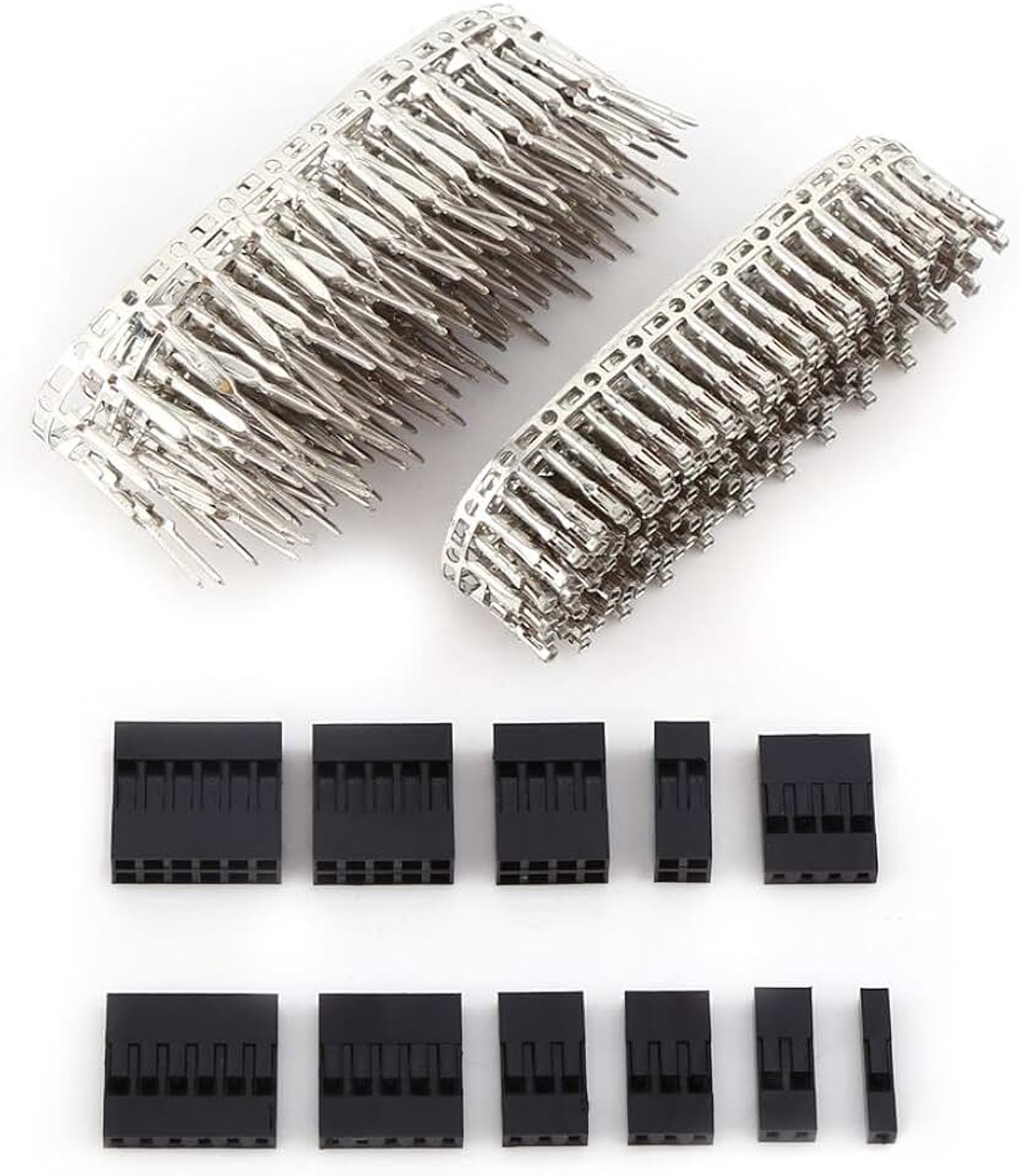 620pcs Jumper Wire Kabel Pin Crimps Conector Pin 2mm Header Connector Behuizing Adapter Man Vrouw Crimp Pins Connector Kit