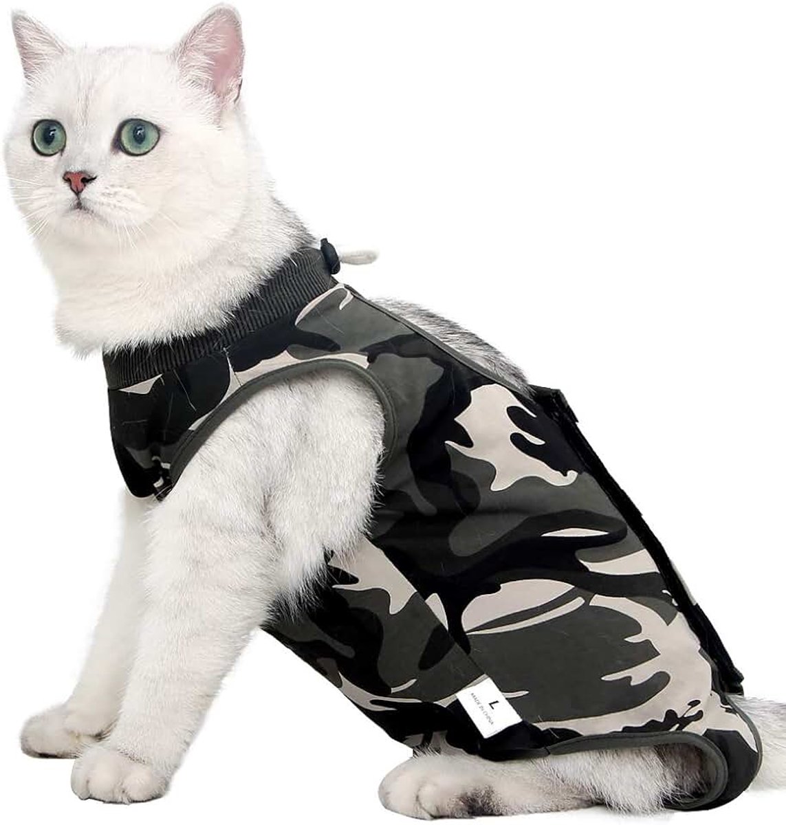 Kattenbody Na Operatie Voor Katten Operatie Langmouwige Eendelige Kattenkleding E-halsband Alternatief