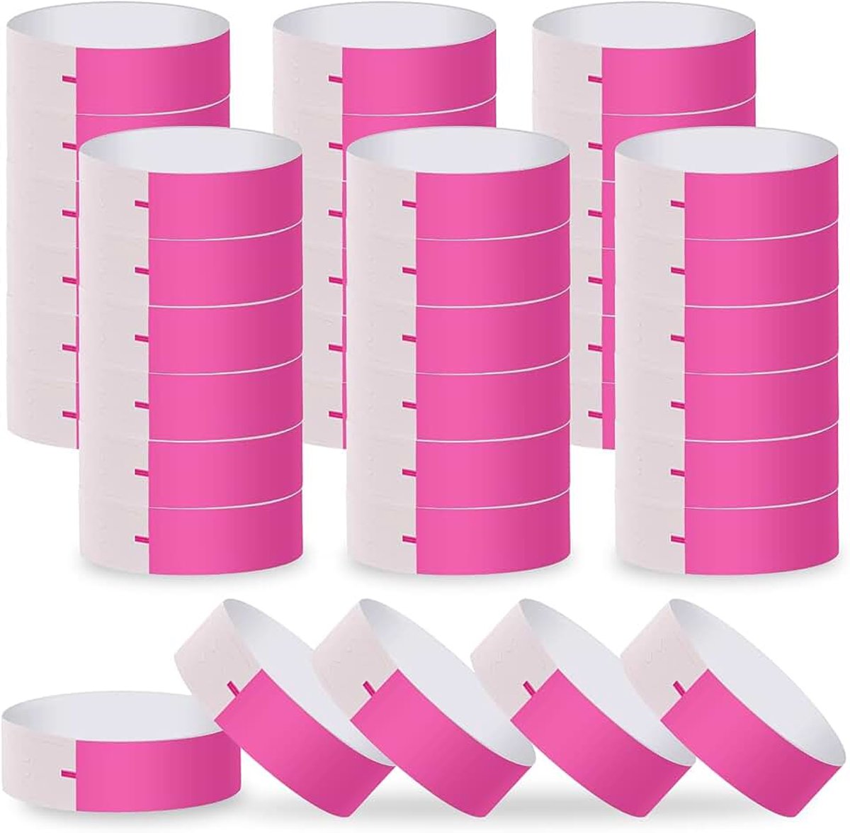 700 stuks papieren armbanden, waterdicht, waterdicht, roze armband, voor muziekfestival, entree, evenementen, clubs, concert