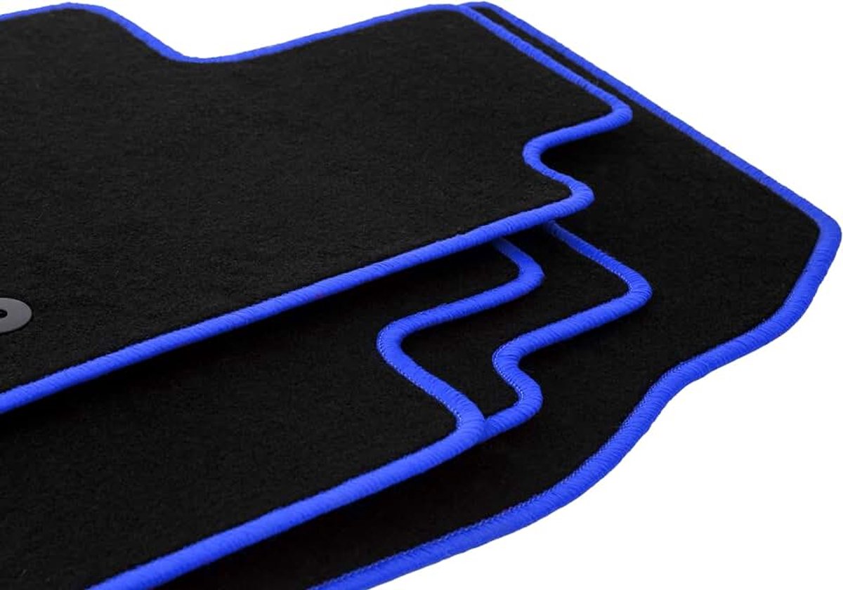 Vloermatten velours set geschikt voor: Ford Fiesta MK7 (2011-2017) hatchback autovloermatten set velours autotapijten 4-delig autotapijten naaldvilt matten perfecte pasvorm