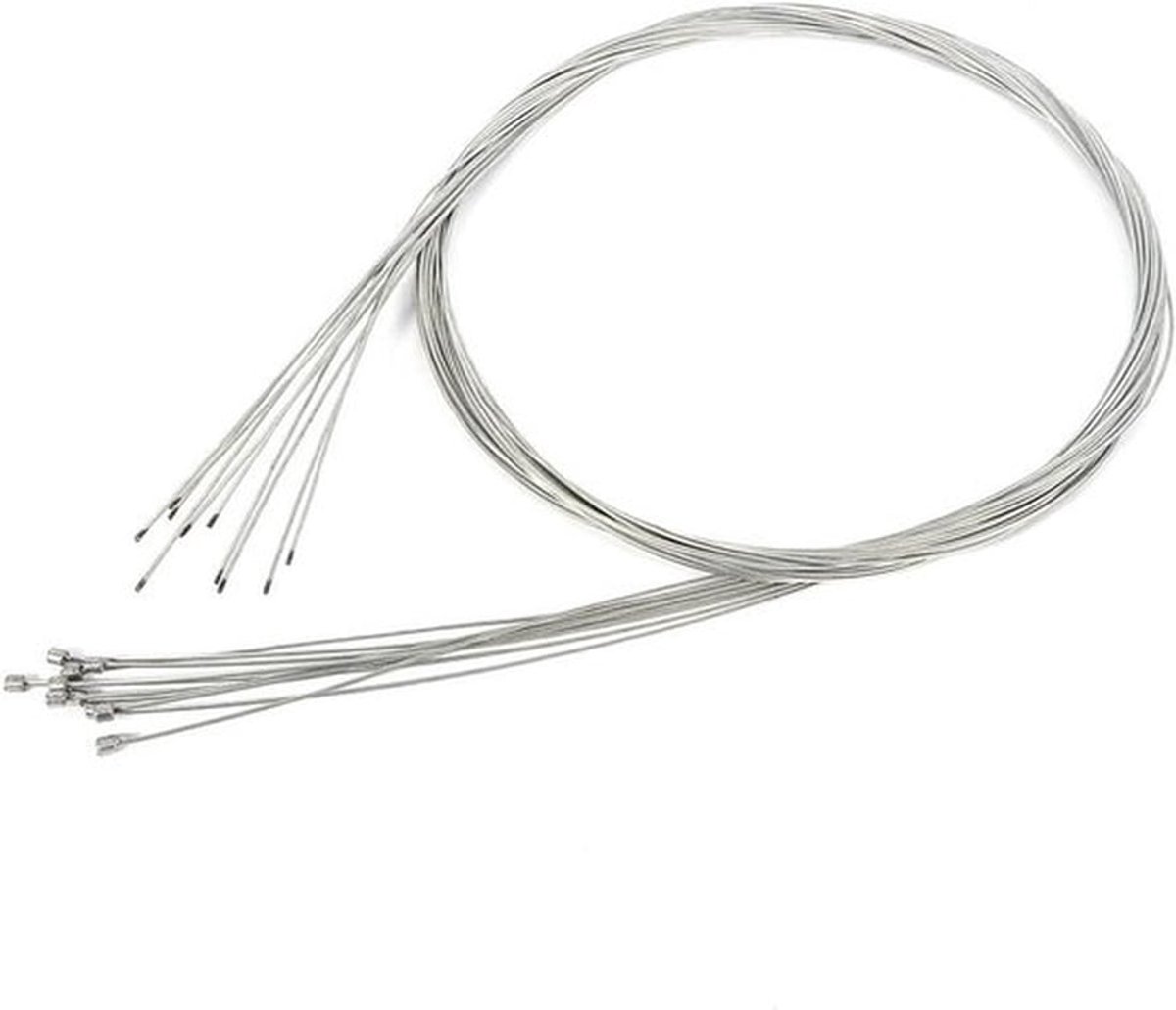Fiets Schakelkabel - Fiets Shifter Kabels - Racefiets Schakelkabelset - RVS Remleiding - Derailleurkabel - Binnenkabelset voor schakelen - Mountainbike / Racefiets - Geschikt voor fietsen