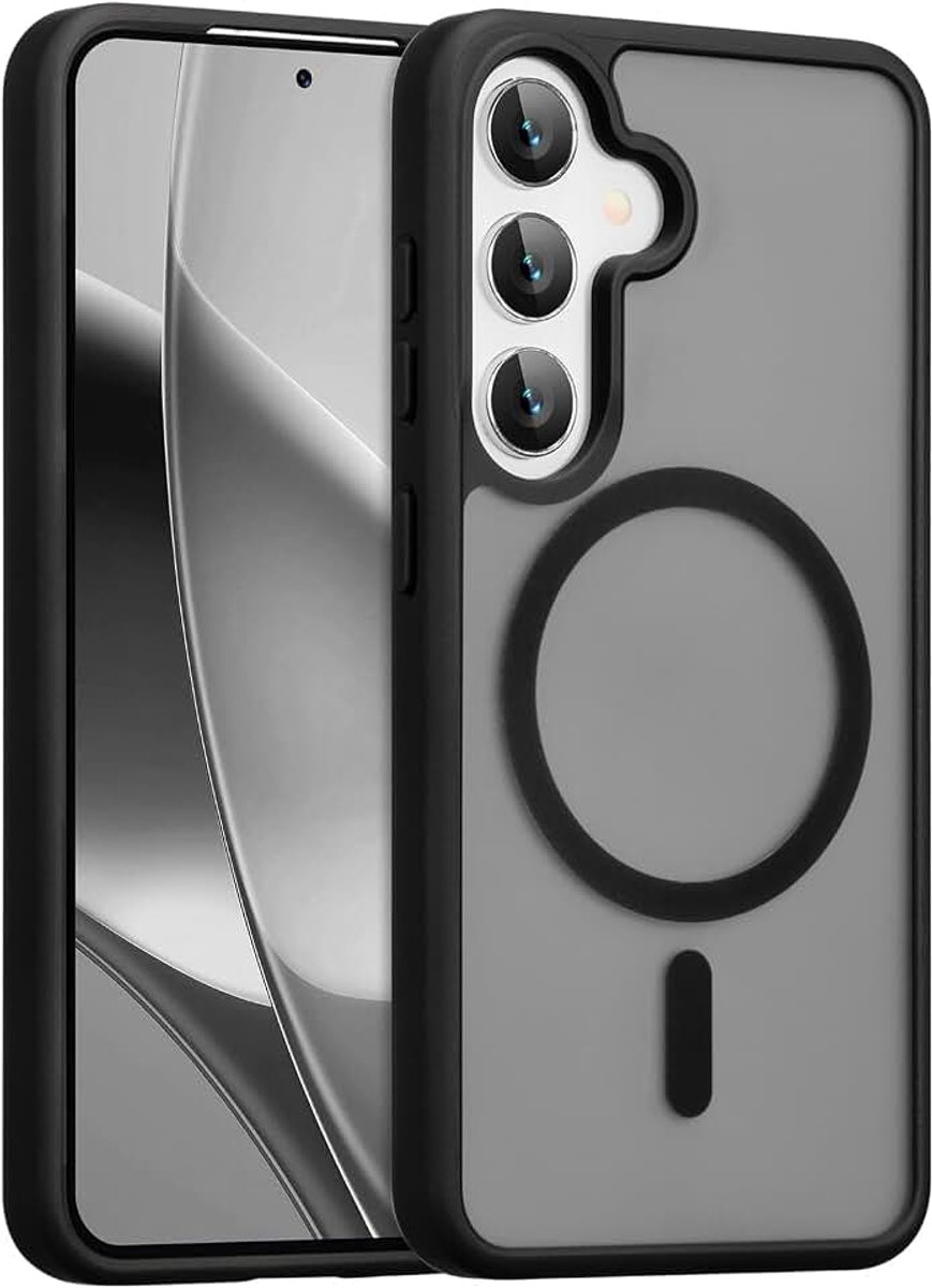 Voor Samsung Galaxy A15 Hoesje Sterk Magnetisch Hoesje [Compatibel met Magsafe] Slank Schokbestendig Beschermend Telefoonhoesje voor A15 Telefoonhoesje met Doorschijnende Harde Achterkant