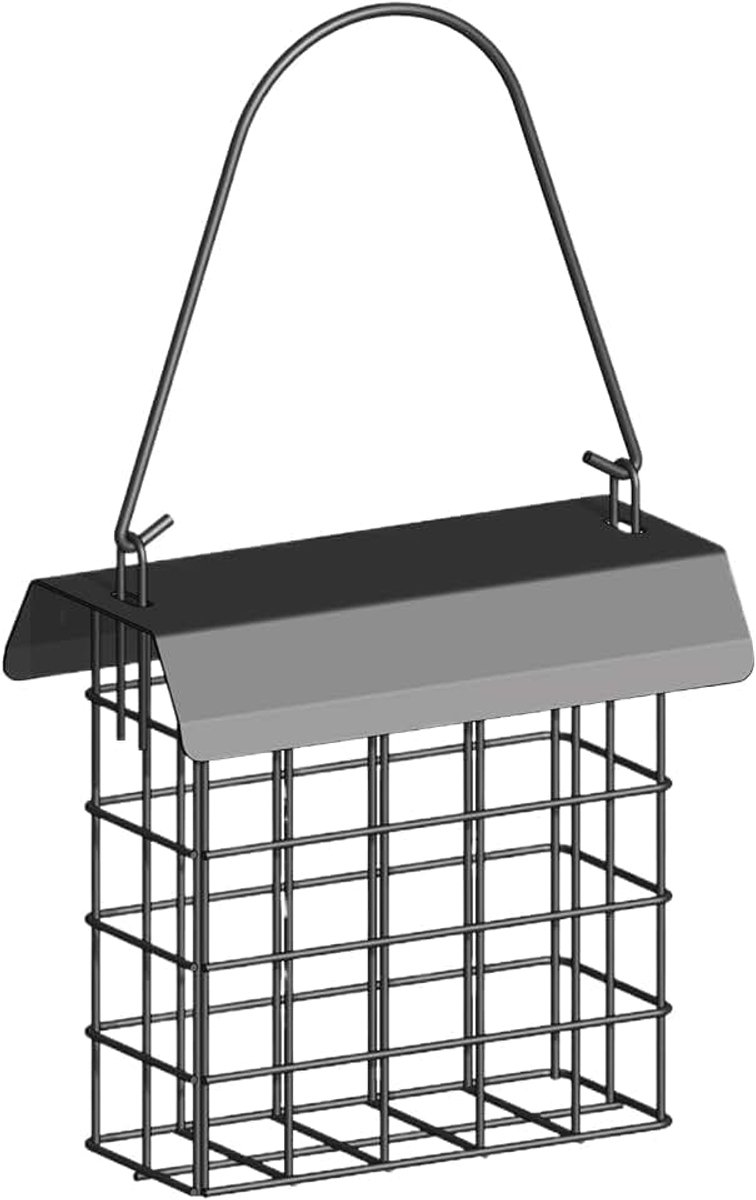 Vogelvoeder voor Buitengebruik Metalen Decoratief Vogelvoeder Als Ornament | Voeder Voor Wilde Vogels Met Enkele Vetbol Voor Parkieten Grasparkieten Valkparkieten Lawn en Balkon