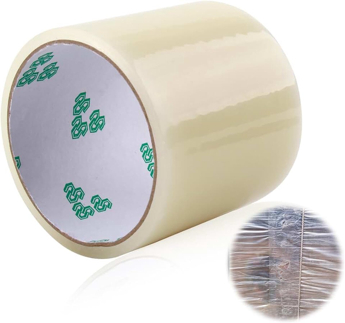 Prestaties PVC zeildoek reparatie tape, transparant, 8cm x 10m, ideaal voor tent, parasol, vrachtwagenzeil, luifel, luifel en tuinhuisje