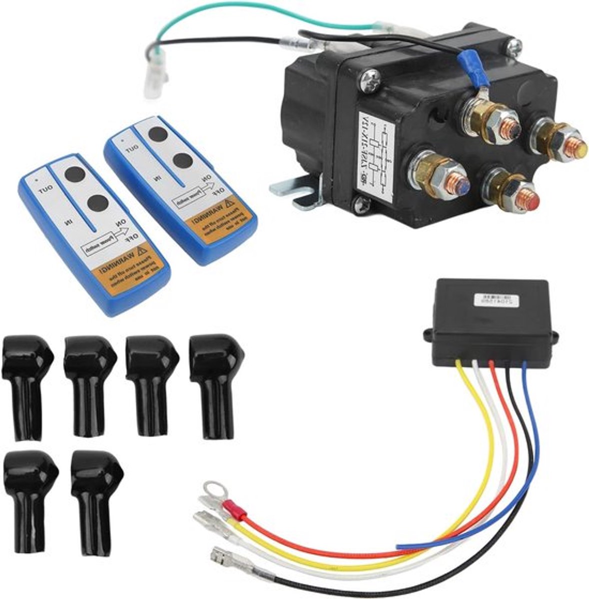 Elektrische Lier Relay 250A 12V voor ATV en UTV tot 5000lb, Robuuste Metaalconstructie en Betrouwbare Prestaties