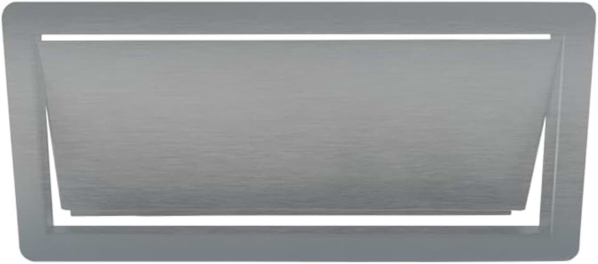 Afvalklep roestvrij staal 450 mm × 200 mm | Perfect voor cafés, restaurants, kantoren en winkels.