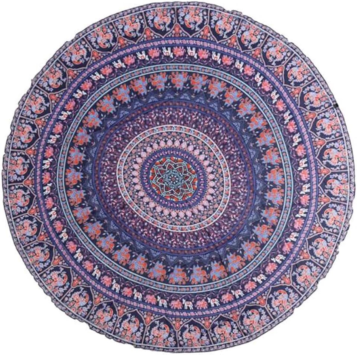 Chiffon Round Beach Handdoek Zomer Seaside Sunscreen Sjaal Bikini Cover (Color : C)