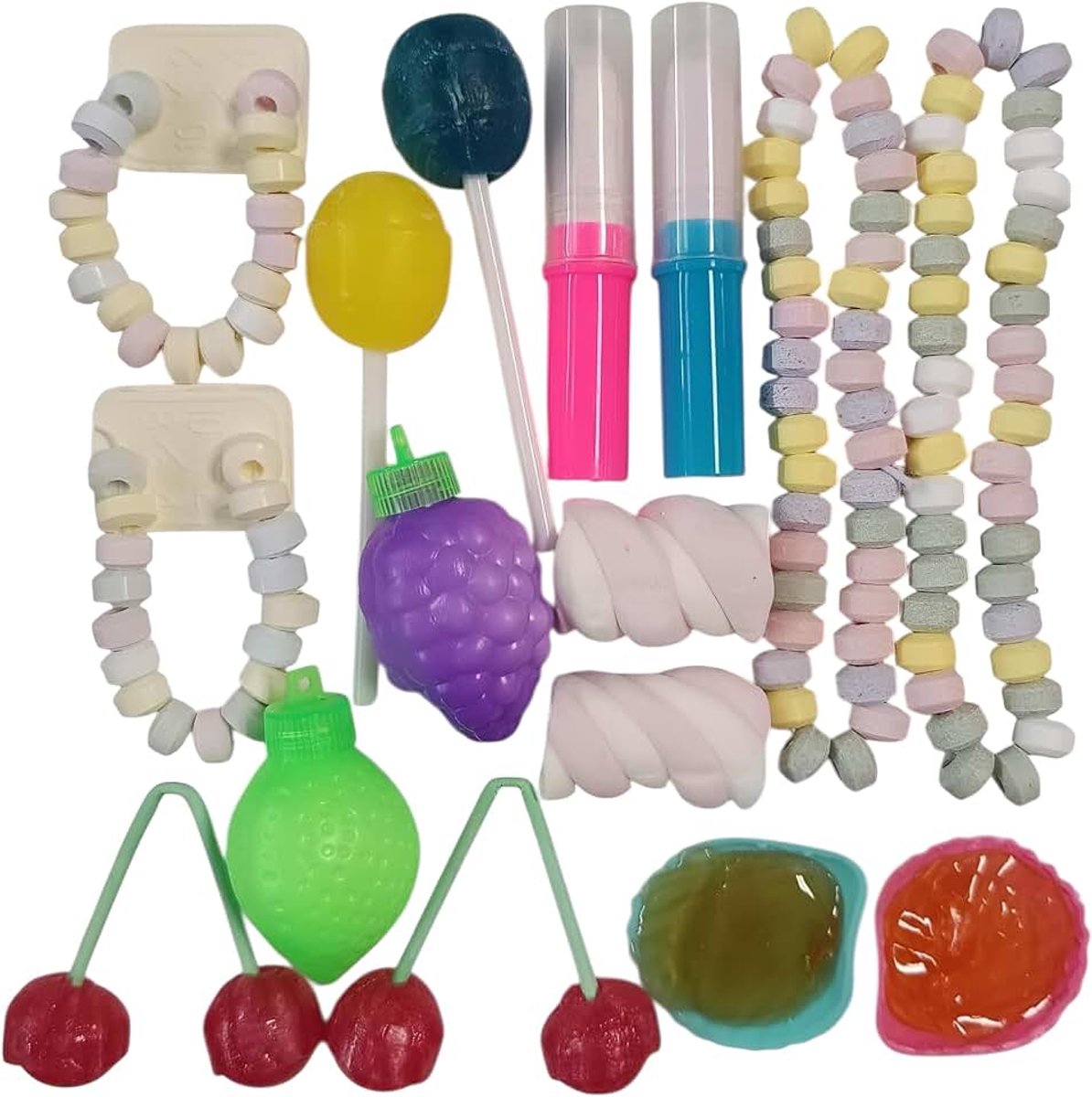 Retro Ontdekkingspakket – 16 stuks individueel verpakt, 8 soorten zonder chocolade, 136g – cadeau kinderfeestje & snoekmix