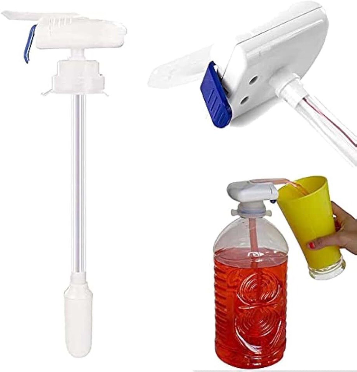 Tap Automatische Drinkstro, Automatische Drinkdispenser Gadget Spill Proof, Draagbare Elektrische Tap Automatische Water Drink Dispenser Pompen voor Melk Sap Bier Drinkfles