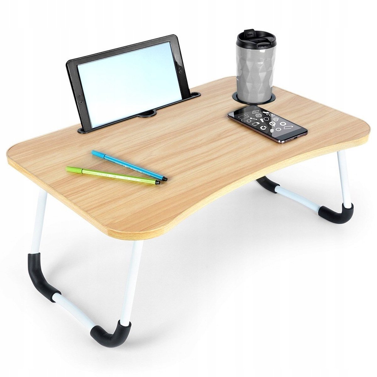 Multifunctionele Laptoptafel & Ontbijtplateau - Opvouwbaar & Draagbaar