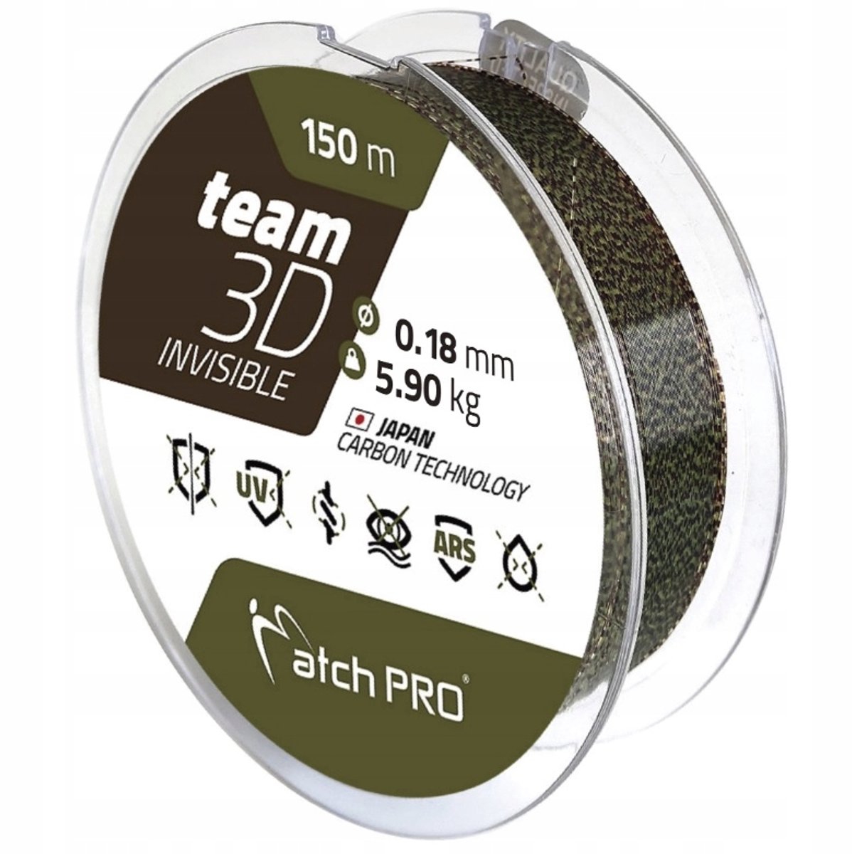 Matchpro Team 3D Invisible Vislijn 150m 0.28mm 9.90kg
