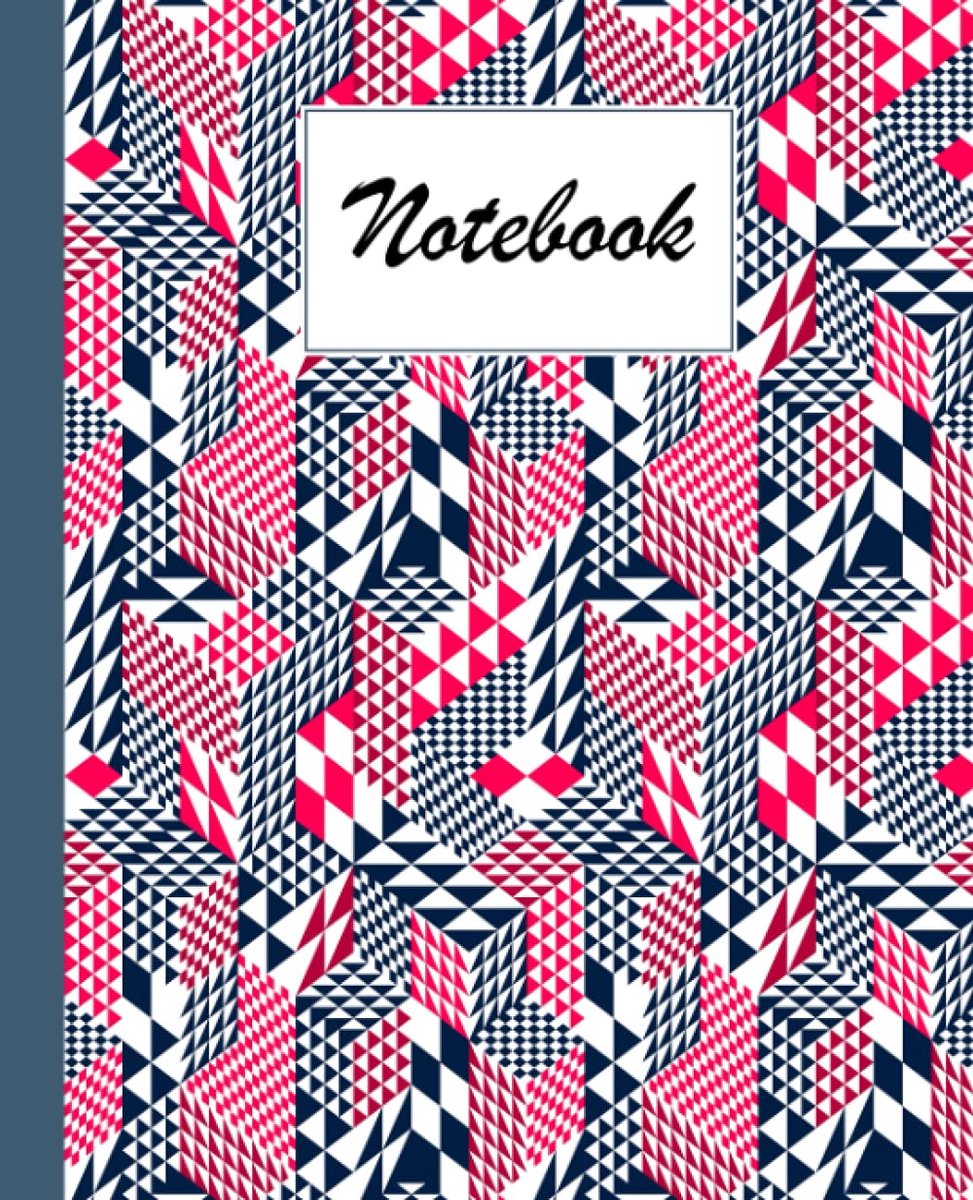 Rhombus Composition Notebook College Ruled,Rhombus Notebooks, Notebooks for School | 120 Pages - Large 7.5" x 9.25" By Lynne Flynn