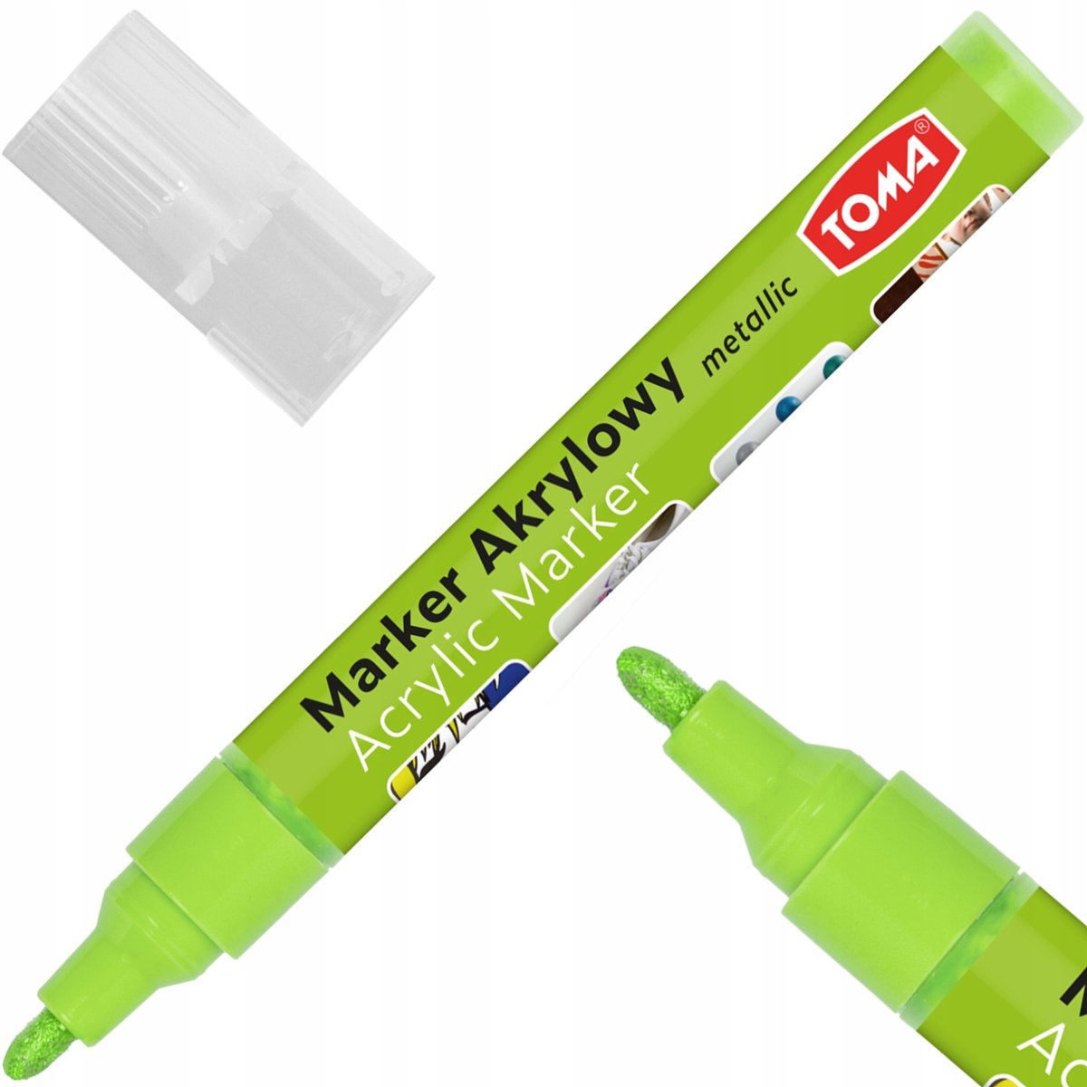 Toma TO-402 Acryl Marker 2,5 mm Lichtgroen Metallic