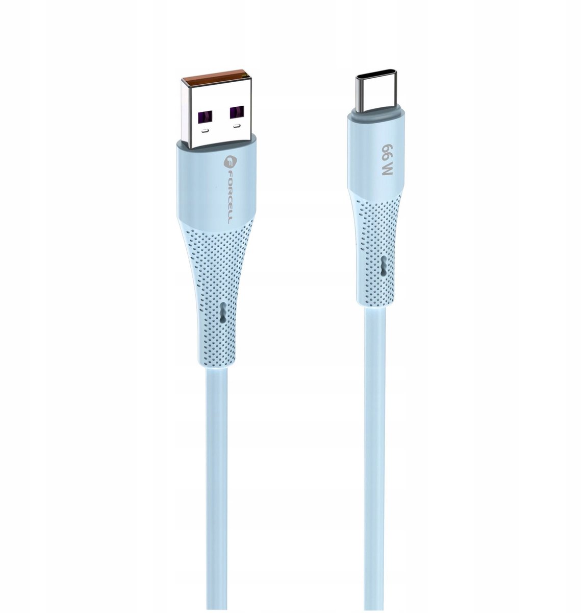 Forcell USB-A naar USB-C Kabel 1m Blauw 66W Android Auto