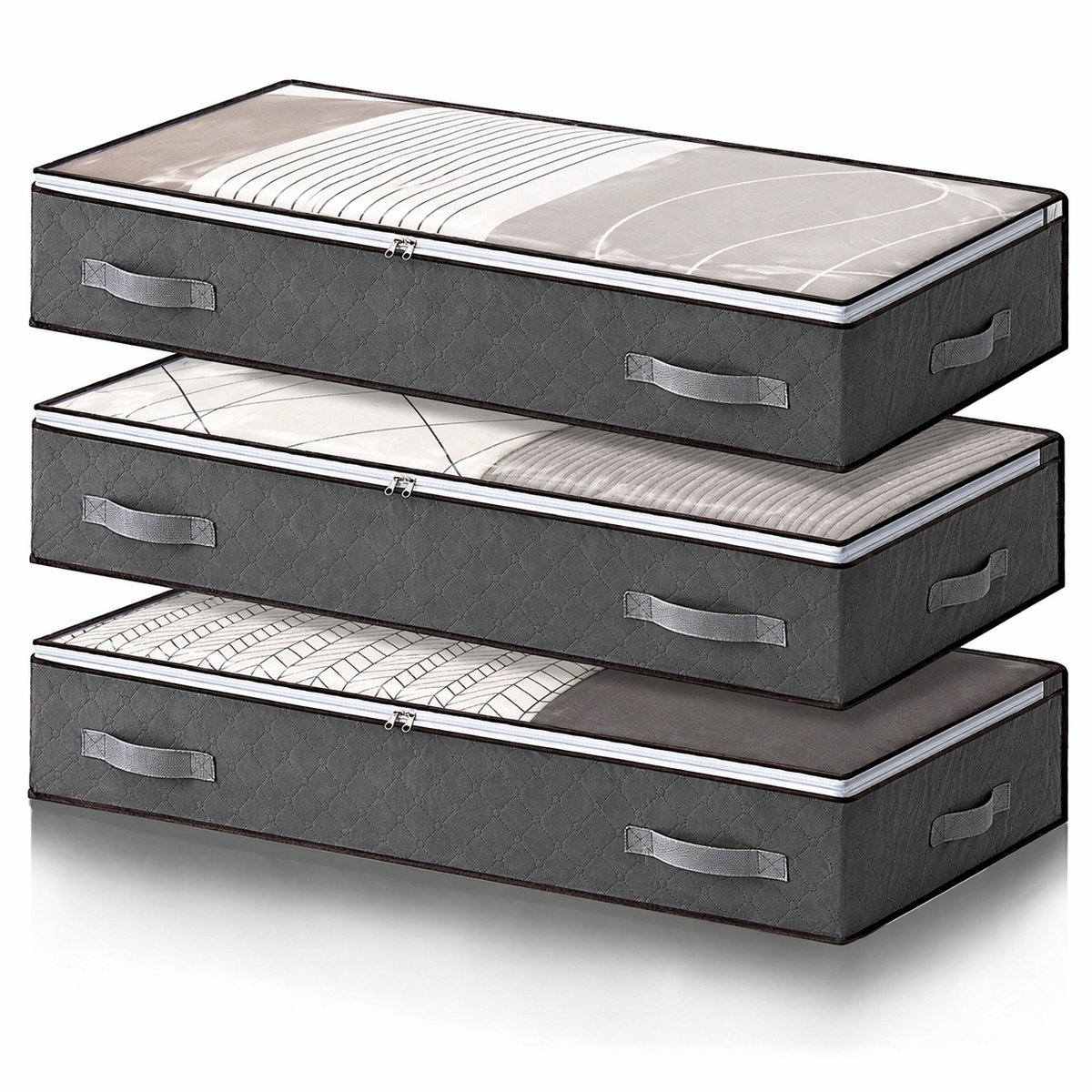 3x Opbergorganizer Onder Bed & Kast - 90L Capaciteit