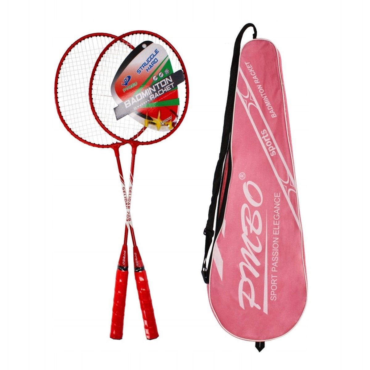 Mega Creative Badmintonset: 2 rackets + shuttle