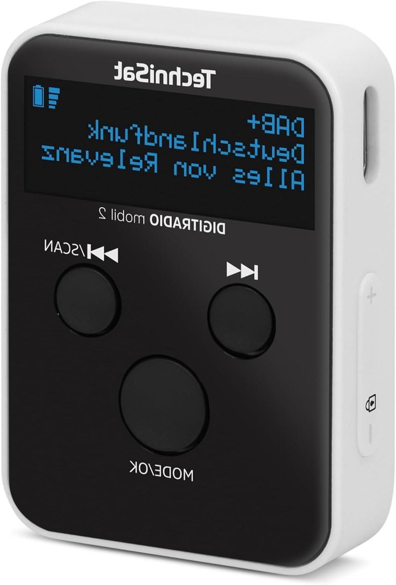 Draagbare Radio - Mini Radio - Muziek Luisteren - Geïntegreerde Accu - Compact Formaat - Zwart Wit