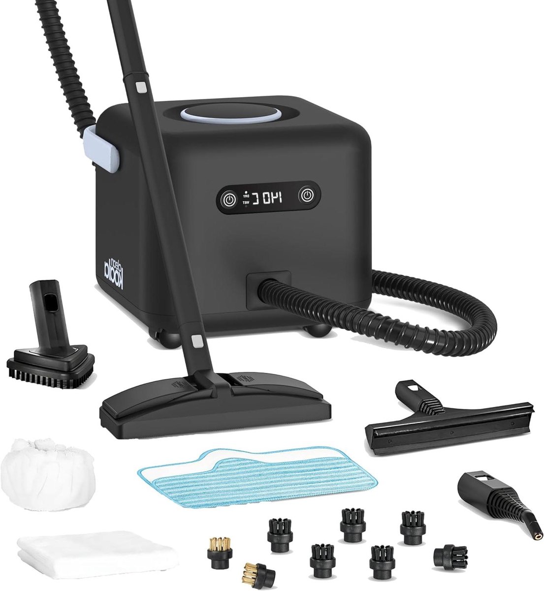 Multi Stoomreiniger - Krachtige Stomer - Grondig Reinigen - 21 Accessoires - 2.2L Tank - Zwart Blauw