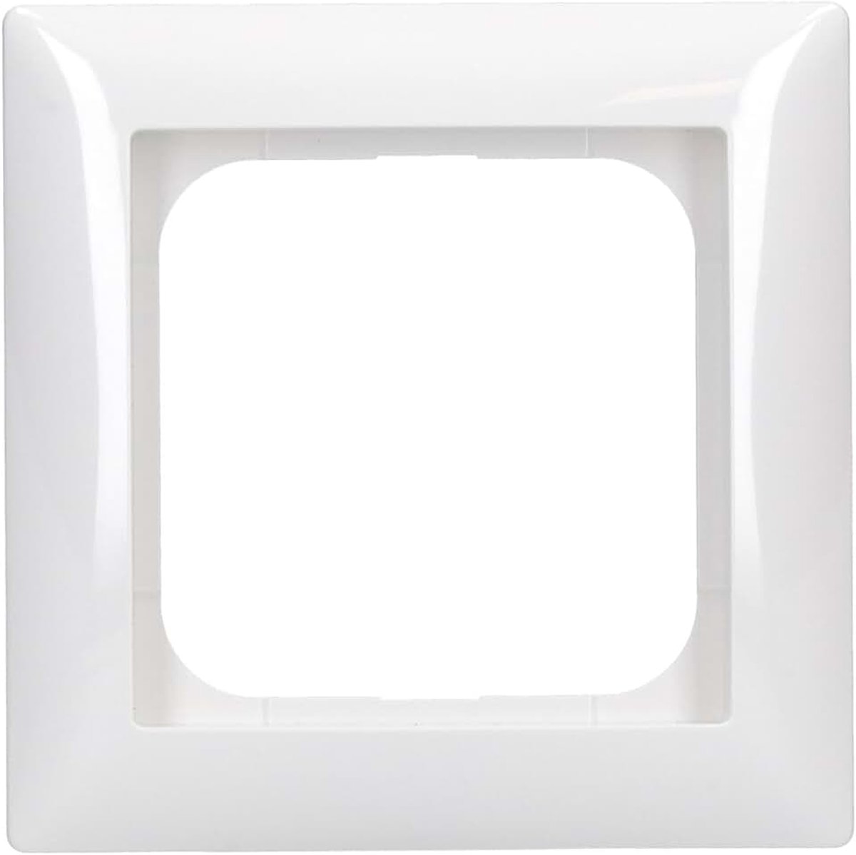1721-914 afdekframe enkelvoudig frame (thermoplast) Balance SI Alpine wit