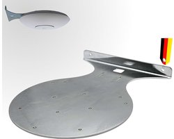 Houder voor Ubiquiti UniFi U7 & U6, staal, 90 graden hoek, wandmontage, made in Germany, staal, compatibel met Pro/Enterprise/LR/Lite