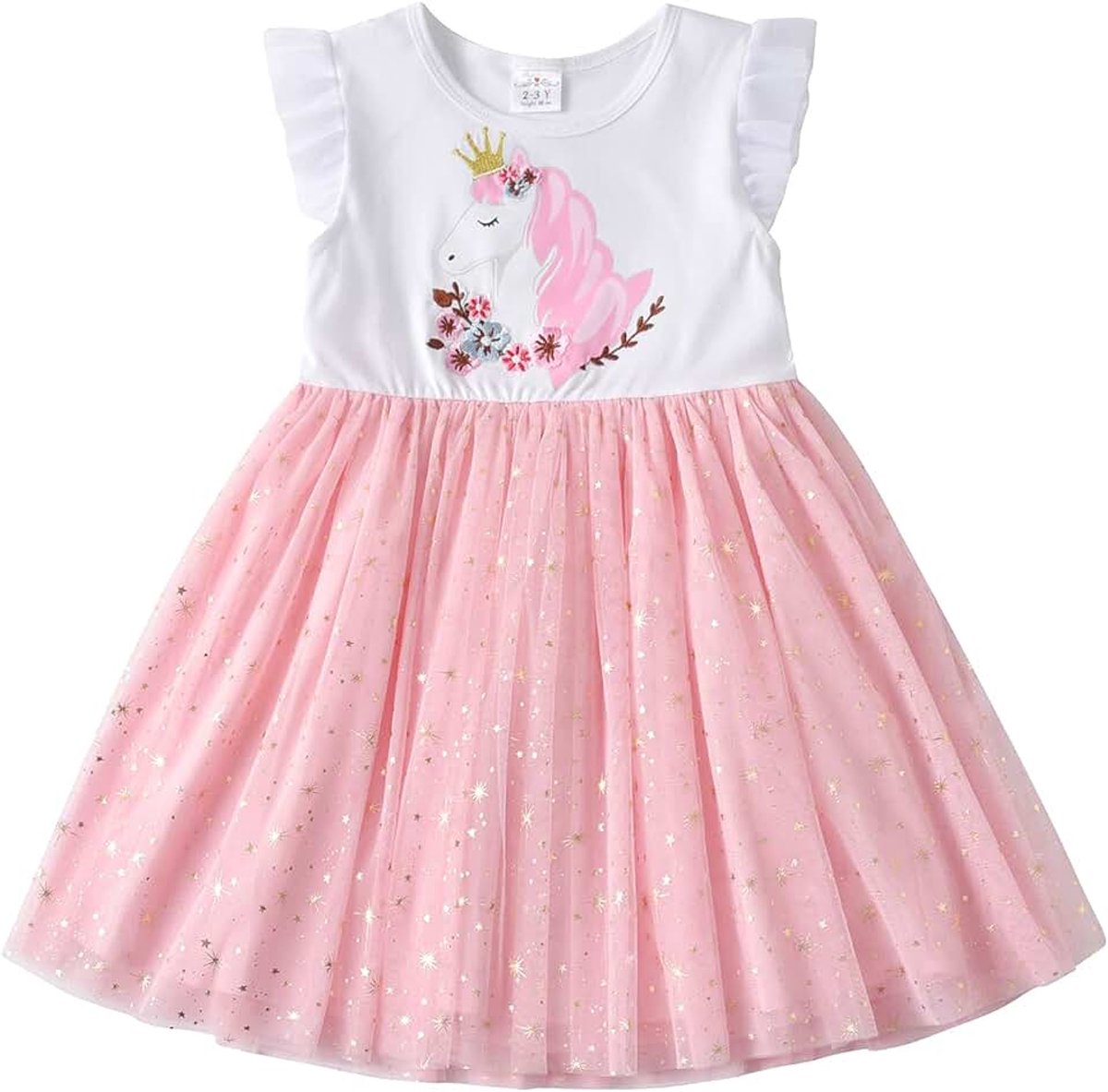 Jurken Prinzessin Tulle Verjaardagsfeest Casual Jurk met Print
