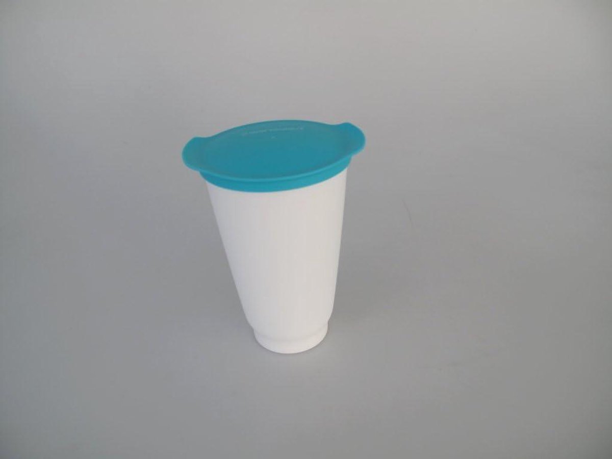 Drinkbeker - Beker Mok - Onderweg Gebruik - Lekvrij Deksel - 450 ml - Turquoise